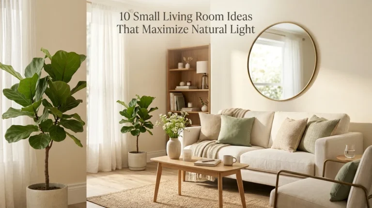 10 Small Living Room Ideas That Maximize Natural Light 