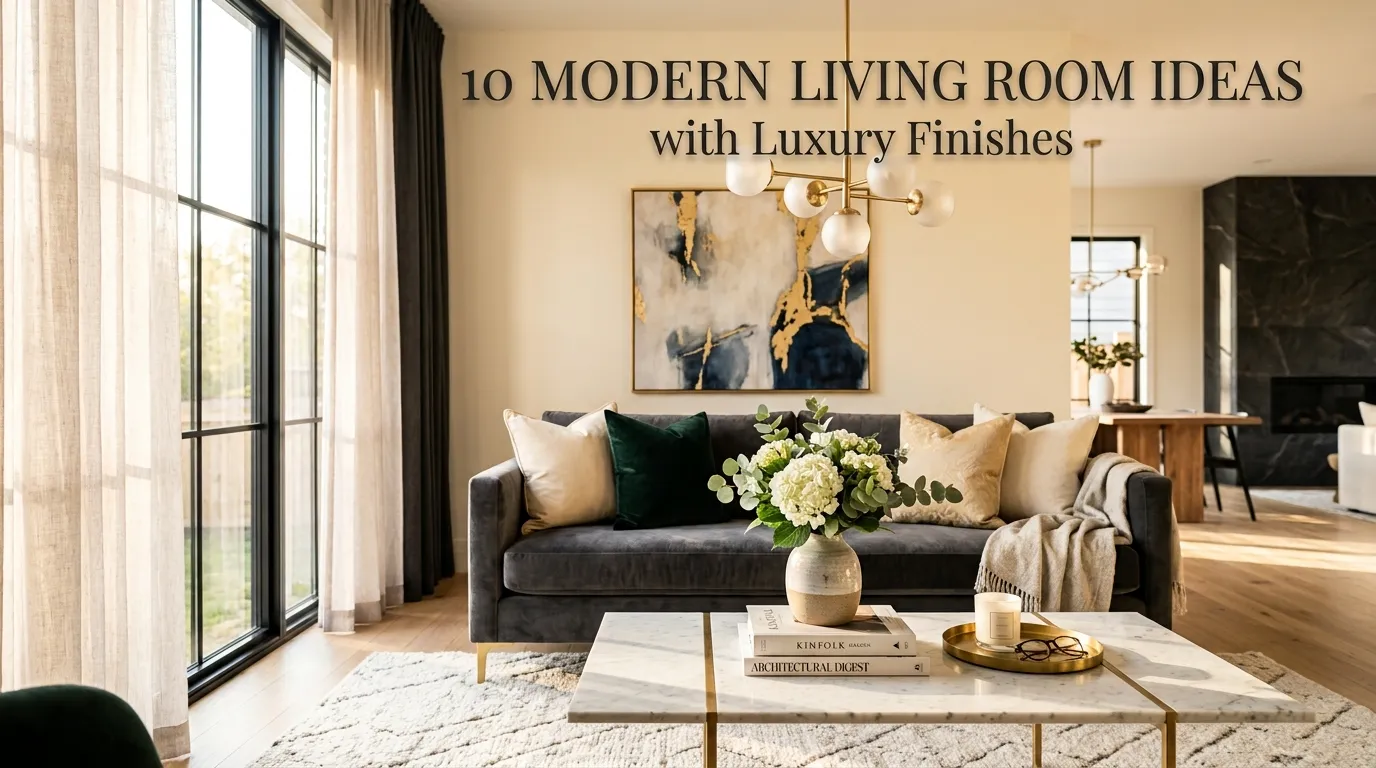 10 Modern Living Room Ideas with Luxury Finishes