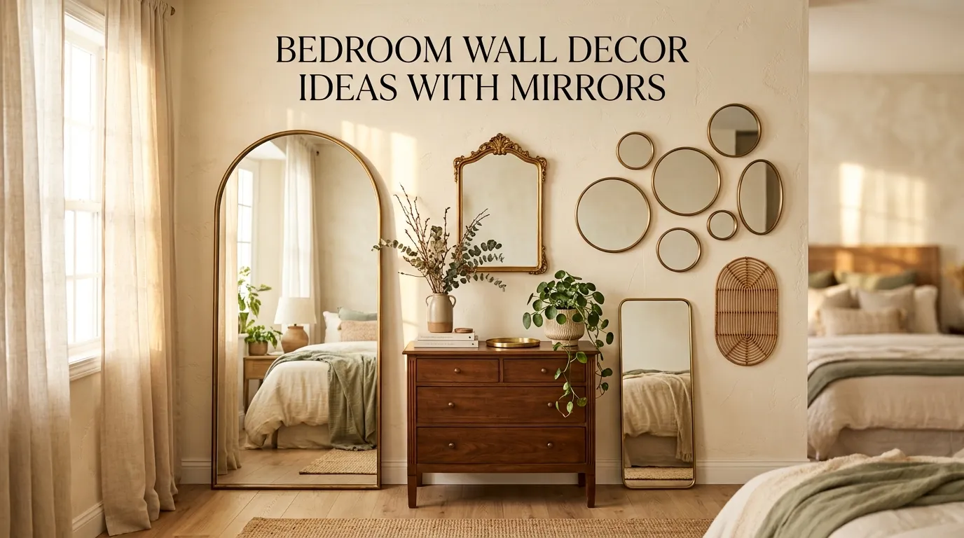10 Bedroom Wall Decor Ideas with Mirrors