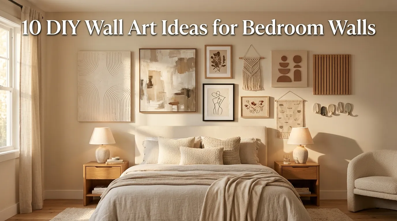 10 DIY Wall Art Ideas for Bedroom Walls