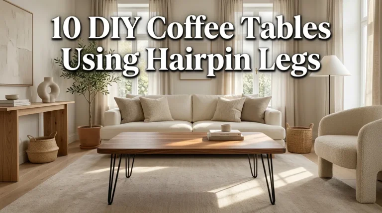 10 DIY Coffee Tables Using Hairpin Legs
