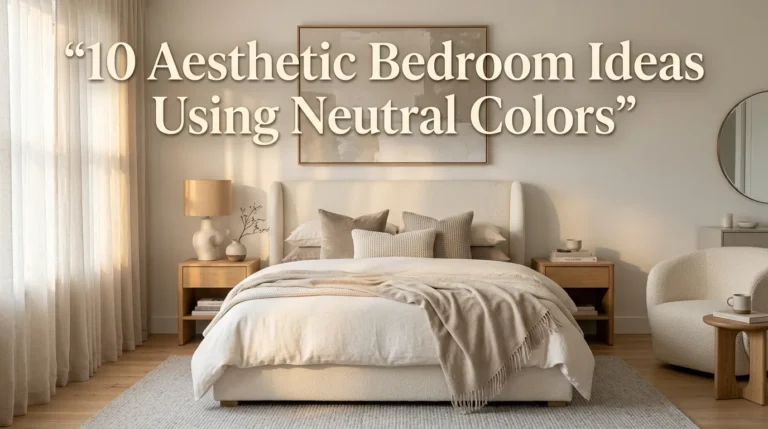 10 Aesthetic Bedroom Ideas Using Neutral Colors