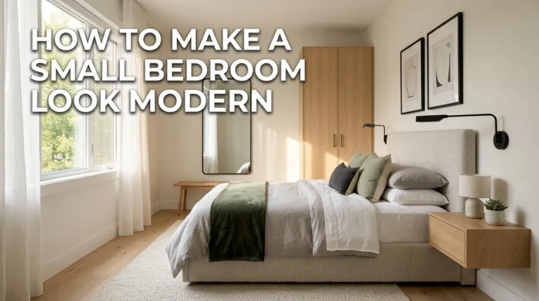 How to Make a Small Bedroom Look Modern
