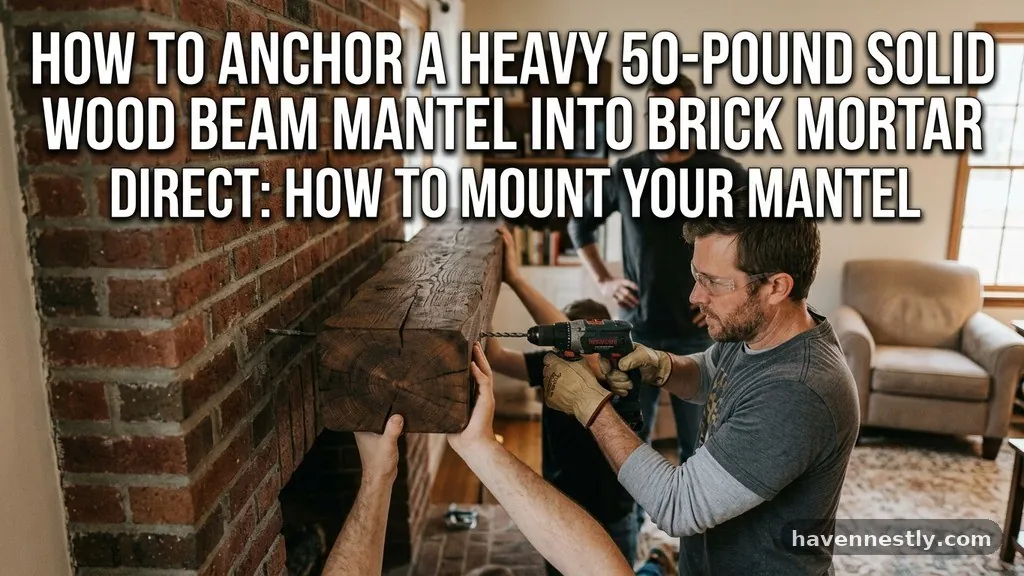 The Direct Answer: How to Mount Your Mantel - How to Anchor a Heavy 50-Pound Solid Wood Beam Mantel into Brick Mortar