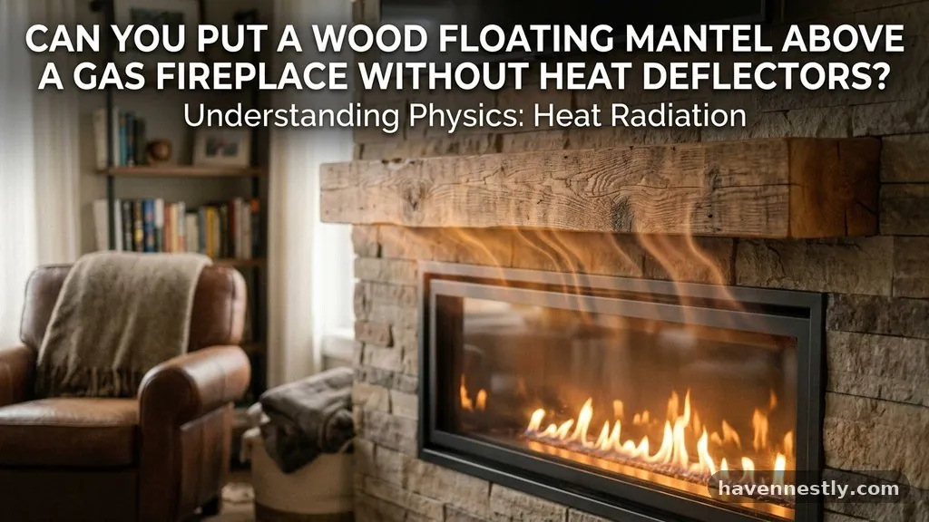 The Physics of Heat Radiation - Can You Put a Wood Floating Mantel on a Gas Fireplace Without Heat Deflectors?