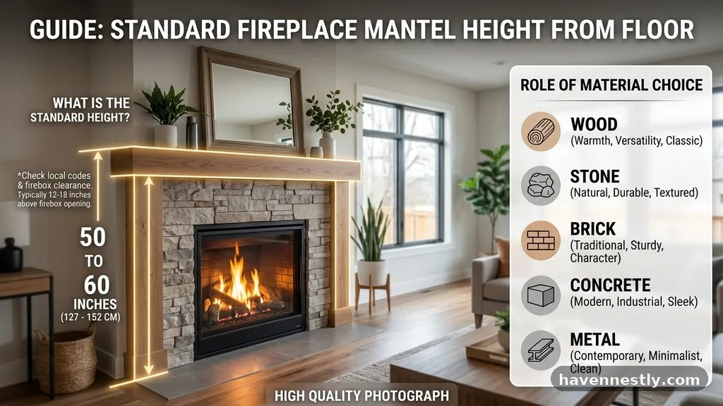 The Role of Material Choice - What Is the Standard Height to Hang a Fireplace Mantel from the Floor?